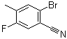 2-Bromo-5-fluoro-4-methylbenzonitrile molecular structure (CAS 916792-11-5)