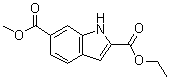 structure of CAS# 916792-63-7, 1H-Indole-2,6-dicarboxylic acid 2-ethyl 6-methyl ester