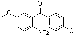 结构式 CAS# 91713-54-1, (2-氨基-5-甲氧基苯基)(4-氯苯基)甲酮