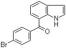 结构式 CAS# 91714-50-0, 7-(4-溴苯甲酰)吲哚
