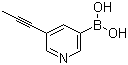 [5-(丙炔-1-基)吡啶-3-基]硼酸分子结构 (CAS 917471-30-8)