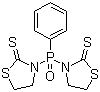 3,3'-(Phenylphosphinylidene)bis-2-thiazolidinethione molecular structure (CAS 91793-77-0)