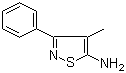 4-甲基-3-苯基异噻唑-5-胺分子结构 (CAS 91818-68-7)