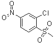 3-氯-4-(甲基磺酰基)硝基苯分子结构 (CAS 91842-77-2)