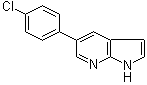 structure of CAS# 918516-27-5, 5-(4-Chlorophenyl)-1H-pyrrolo[2,3-b]pyridine