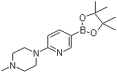 structure of CAS# 918524-63-7, 2-(4-Methylpiperazino)pyridine-5-boronic acid pinacol ester;2-(4-Methylpiperazin-1-yl)pyridine-5-boronic acid pinacol ester