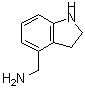 2,3-Dihydro-1H-indole-4-methanamine molecular structure (CAS 918864-94-5)