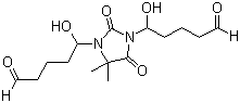 N,N-双(1-羟基戊醛基)-5,5-二甲基海因分子结构 (CAS 91894-93-8)