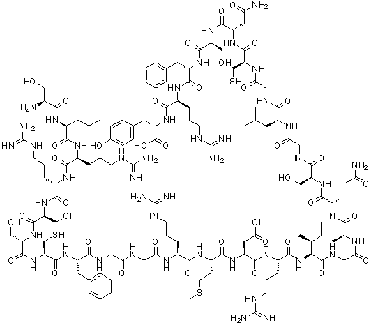 Atrial natriuretic peptide-28 (human reduced) molecular structure (CAS 91917-63-4)
