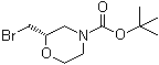 (2S)-2-(溴甲基)-4-吗啉羧酸叔丁酯分子结构 (CAS 919286-71-8)