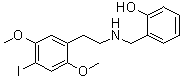 2-[[[2-(4-Iodo-2,5-dimethoxyphenyl)ethyl]amino]methyl]phenol molecular structure (CAS 919797-20-9)
