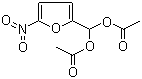结构式 CAS# 92-55-7, 5-硝基糠醛二乙酸酯; 5-硝基-2-糠醛二乙酸酯