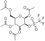 1,3,4,6-Tetra-O-acetyl-2-O-trifluoromethanesulfonyl-beta-D-mannopyranose molecular structure (CAS 92051-23-5)