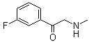 2-(Methylamino)-1-(3-fluorophenyl)ethanone molecular structure (CAS 920804-03-1)