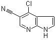 4-Chloro-1H-pyrrolo[2,3-b]pyridine-5-carbonitrile molecular structure (CAS 920966-02-5)