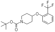 tert-Butyl 4-[2-(trifluoromethyl)phenoxy]piperidine-1-carboxylate molecular structure (CAS 921605-76-7)