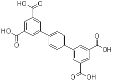 structure of CAS# 921619-89-8, [1,1':4',1''-Terphenyl]-3,3'',5,5''-tetracarboxylic acid