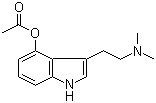 4-乙酰氧基-N,N-二甲基色胺分子结构 (CAS 92292-84-7)