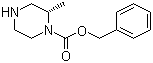结构式 CAS# 923565-98-4, (2S)-2-甲基-1-哌嗪甲酸苄酯