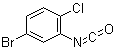 5-Bromo-2-chlorophenyl isocyanate molecular structure (CAS 923693-67-8)