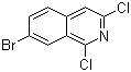 结构式 CAS# 924271-40-9, 7-溴-1,3-二氯异喹啉