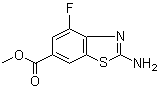 2-Amino-4-fluoro-6-benzothiazolecarboxylic acid methyl ester molecular structure (CAS 924287-64-9)