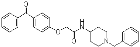 2-(4-Benzoylphenoxy)-N-[1-(phenylmethyl)-4-piperidinyl]acetamide molecular structure (CAS 924416-43-3)