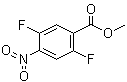 structure of CAS# 924868-81-5, 2,5-Difluoro-4-nitrobenzoic acid methyl ester