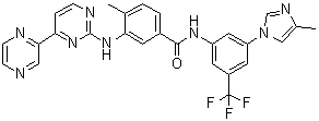 结构式 CAS# 926037-48-1, 拉多替尼