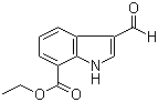3-Formylindole-7-carboxylic acid ethyl ester molecular structure (CAS 927181-98-4)