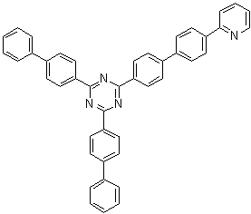2,4-Bis(biphenyl-4-yl)-6-[4'-(2-pyridyl)biphenyl-4-yl]-1,3,5-triazine molecular structure (CAS 927898-49-5)
