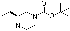 结构式 CAS# 928025-56-3, (S)-3-乙基哌嗪-1-羧酸叔丁酯