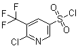 6-Chloro-5-(trifluoromethyl)pyridine-3-sulfonyl chloride molecular structure (CAS 928324-59-8)