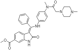 BIBF-1120 molecular structure (CAS 928326-83-4)