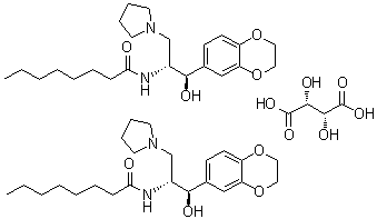 Eliglustat tartrate molecular structure (CAS 928659-70-5)