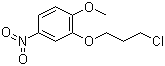 结构式 CAS# 92878-95-0, 2-(3-氯丙氧基)-1-甲氧基-4-硝基苯