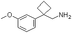 structure of CAS# 92902-95-9, [1-(3-Methoxyphenyl)cyclobutyl]methylamine