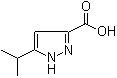 结构式 CAS# 92933-47-6, 5-异丙基-1H-吡唑-3-羧酸