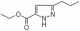 3-丙基吡唑-5-甲酸乙酯分子结构 (CAS 92945-27-2)