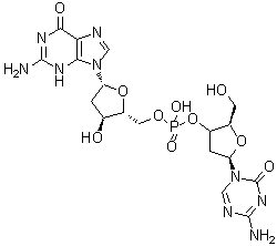 structure of CAS# 929901-49-5, Guadecitabine;2'-Deoxy-5-azacytidylyl-(3'→5')-2'-deoxyguanosine; SGI 110