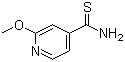 2-Methoxy-4-pyridinecarbothioamide molecular structure (CAS 929972-07-6)