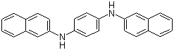 结构式 CAS# 93-46-9, N,N'-二(2-萘基)对苯二胺; N,N'-二(beta-萘基)对苯二胺; 橡胶防老剂 DNP