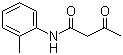 结构式 CAS# 93-68-5, 2'-甲基乙酰乙酰苯胺; 邻甲基-N-乙酰乙酰苯胺