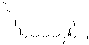 (9Z)-N,N-二(2-羟基乙基)-9-十八碳烯酰胺分子结构 (CAS 93-83-4)