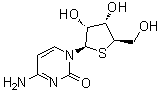 4'-硫代胞苷分子结构 (CAS 93080-09-2)