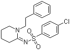 4-氯-N-[1-(2-苯基乙基)-2-亚哌啶基]苯磺酰胺分子结构 (CAS 93100-99-3)