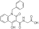 N-[[4-Hydroxy-2-oxo-1-(phenylmethyl)-1,2-dihydro-3-quinolinyl]carbonyl]glycine molecular structure (CAS 931398-72-0)