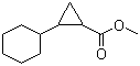 2-Cyclohexylcyclopropanecarboxylic acid methyl ester molecular structure (CAS 93257-18-2)