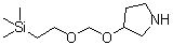 3-[[2-(Trimethylsilyl)ethoxy]methoxy]pyrrolidine molecular structure (CAS 932704-49-9)