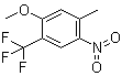 1-Methoxy-5-methyl-4-nitro-2-trifluoromethylbenzene molecular structure (CAS 933673-45-1)